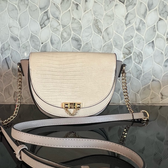 Betsey Johnson Handbags - Betsey Johnson Beige Croc Embossed Crossbody
Women’s Purse